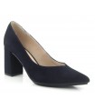 Zapato salón ante negro