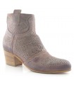 Botín cowboy color taupe