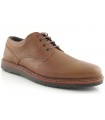 Zapatos de cordones para hombre en color coñac