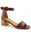 Sandalia para mujer en color cuero