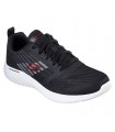 Deportivo negro con cordones para hombre
