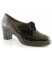 Mocasín con lazo en coco negro