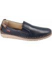 Mocasín cosido en azul marino