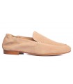 Mocasín en serraje de color taupe