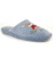 Zapatilla chinela en color jeans