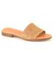 Sandalias en color cuero