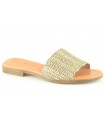 Sandalias de color caqui para mujer