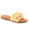 Sandalias de rafia con lazo