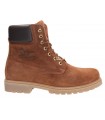 Botas de color cuero con cordones 
