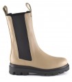 Botín estilo Chelsea para mujer en color taupe