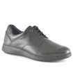 Zapato liso para hombre en piel negra