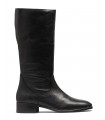 Botas de piel negra para mujer