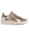 Deportivo de cordones en color champagne