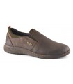Mocasín con elásticos en piel engrasada