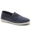 Mocasín con antifaz fabricado en lona