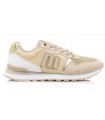 Deportivo con cierre de cordones en color beige
