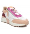 Deportivo de cordones combinado en color nude