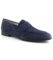 Mocasín de color azul marino