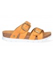 Sandalias para mujer en color mostaza