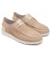 Zapatos de cordones en color taupe