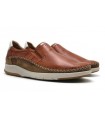 Mocasín con elásticos con el corte cosido