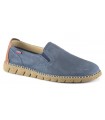 Zapatos sin cordones con elásticos en color azul