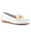 Mocasín para mujer en color blanco