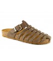 Sandalias de color tabaco para mujer
