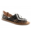 Zapato trenzado para mujer en color azul y blanco
