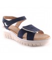 Sandalias con cierre de velcro en color azul marino 