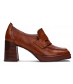 Mocasín para mujer en piel cuero