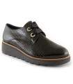 Zapatos de cordones para mujer en color negro