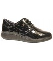 Zapato para mujer en coco negro