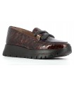 Mocasín para mujer en coco charol