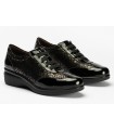 Zapato estampado en color negro