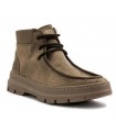 Botín estilo wallabee en color beige