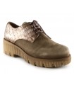 Zapatos de cordones en color taupe