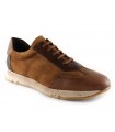 Deportivo de cordones para mujer en color brandy 