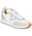 Deportivo de corte clásico en color blanco con lila 