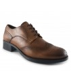 Zapatos en color brandy con cordones