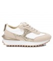 Sneakers glitter en dorado de mujer