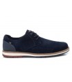 Zapatos de serraje azul de caballero