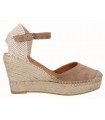 Alpargatas de cuña en beige