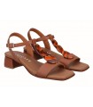 Sandalias de mujer en cuero