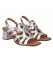 Sandalias en plata de mujer