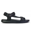 Sandalia para hombre en color negro con velcros