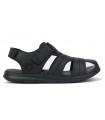 Sandalia de piel negra para hombre 