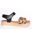Sandalias para mujer con plataforma en color negro