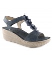 Sandalias de color azul para mujer