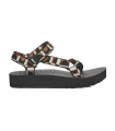 Sandalias plataforme de mujer en negro